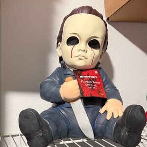 Spirit Horror Babies Michael Myers Figurine in Blue Outfit with White Mask